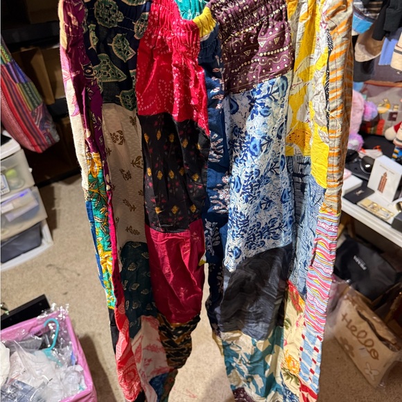 Multicolor Bohemian Patchwork pants - Picture 2 of 2